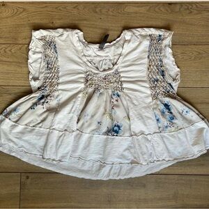 Floral White Women's Top